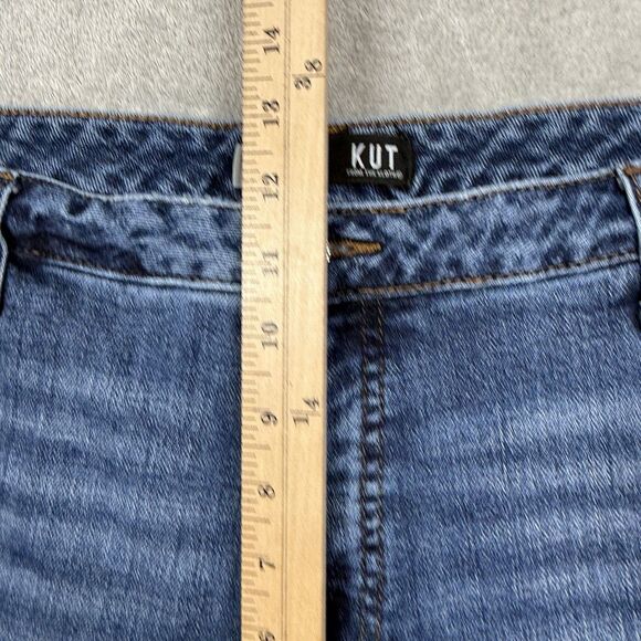 Kut From The Kloth High Rise Catherine Fab Ab Boyfriend Blue Jeans Women's 18 - Picture 7 of 12